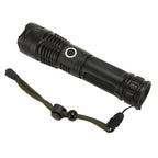 LED Flashlight Zoomable P50 Beads 5000lm 3 Light Modes Battery Display Bright Flashlight for Outdoor Adventure Camping