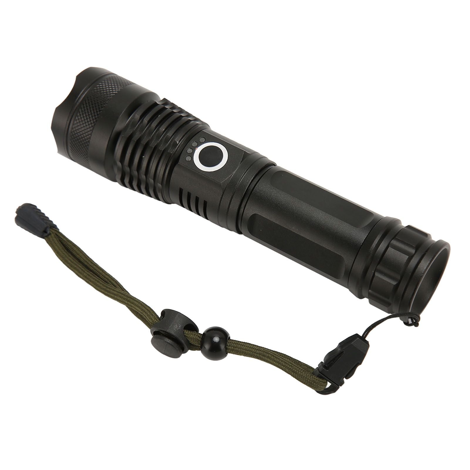 LED Flashlight Zoomable P50 Beads 5000lm 3 Light Modes Battery Display Bright Flashlight for Outdoor Adventure Camping