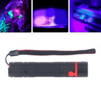 365nm Mini UV Flashlight Black Light USB Rechargeable LED Blacklight Pet Urine Detector for Dog Cat Urine Dry Stains