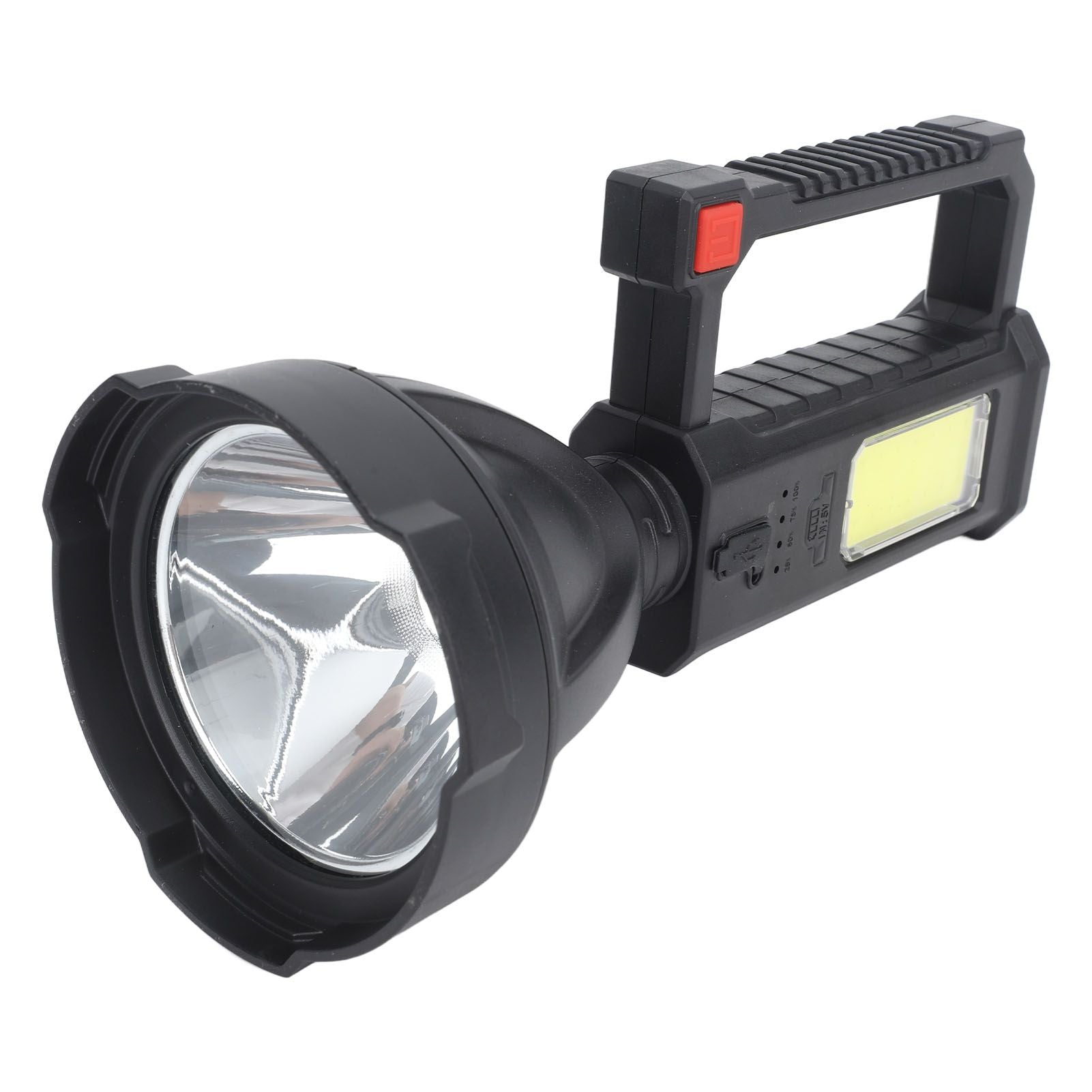 Handheld Spotlight Strong Light Waterproof Rechargeable Spotlight Flashlight LED Searchlight for Outdoor Camping Hiking
