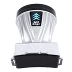 Super Bright Headlamp Rechargeable 800mAh Lithium Ion Battery Waterproof High Power Headlamp with Power Display for Outdoor Activity Silver