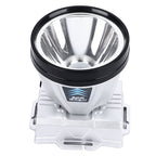 Super Bright Headlamp Rechargeable 800mAh Lithium Ion Battery Waterproof High Power Headlamp with Power Display for Outdoor Activity Silver
