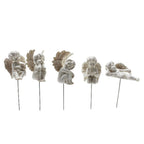Angel Stakes Figurine Miniature Resin Sculpture Garden Statue for Potted Plants Mini Landscape