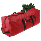 Christmas Tree Storage Bag 600D Oxford Cloth with Handle for 7in Tall Detachable Tree Red 152.4x50.8x63.5cm