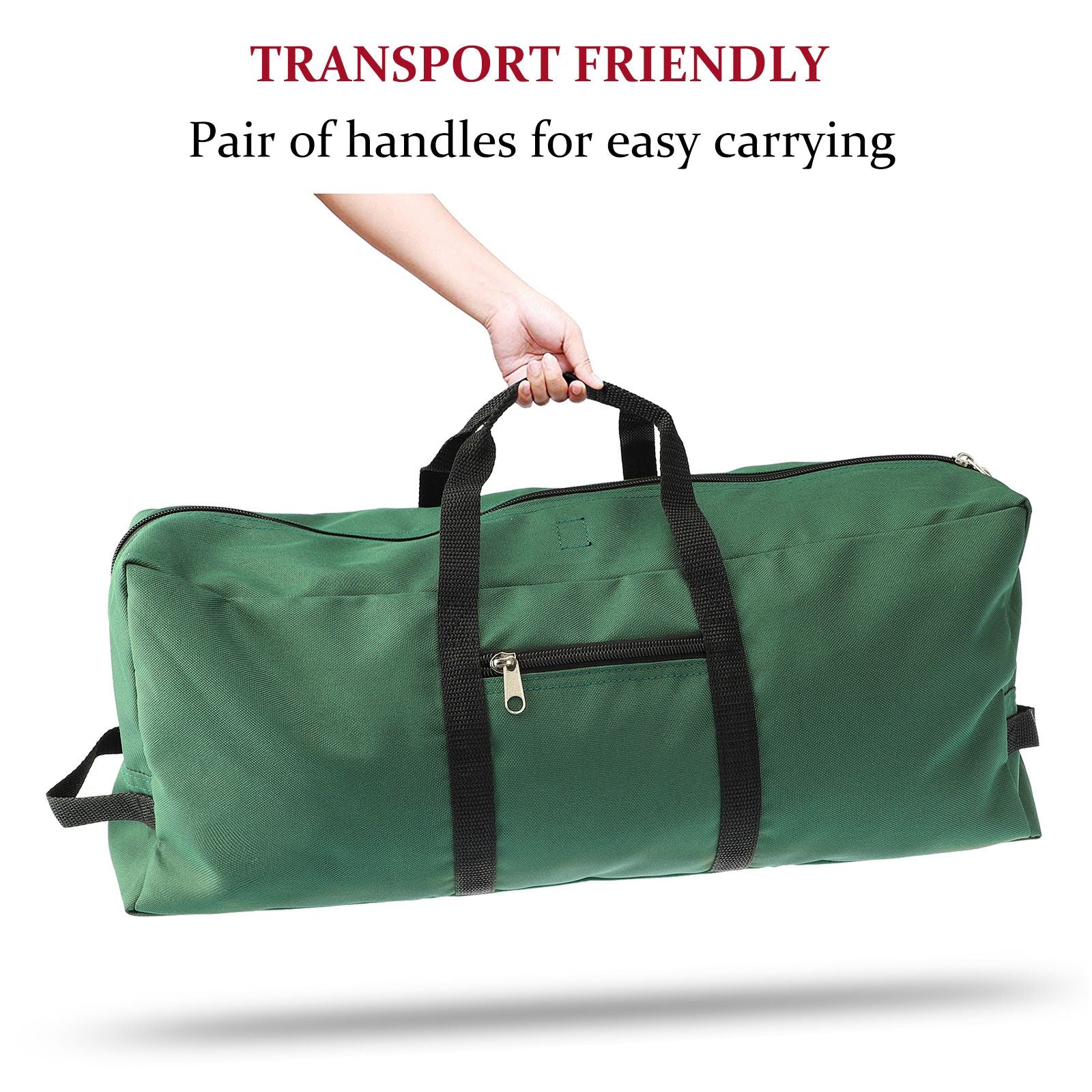 Christmas Tree Storage Bag 600D Oxford Cloth with Handle for 7in Tall Detachable Tree Red 152.4x50.8x63.5cm