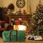 Christmas Tree Storage Bag 600D Oxford Cloth with Handle for 7in Tall Detachable Tree Red 152.4x50.8x63.5cm