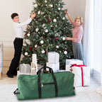 Christmas Tree Storage Bag 600D Oxford Cloth with Handle for 7in Tall Detachable Tree Red 152.4x50.8x63.5cm