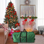 Christmas Tree Storage Bag 600D Oxford Cloth with Handle for 7in Tall Detachable Tree Red 152.4x50.8x63.5cm