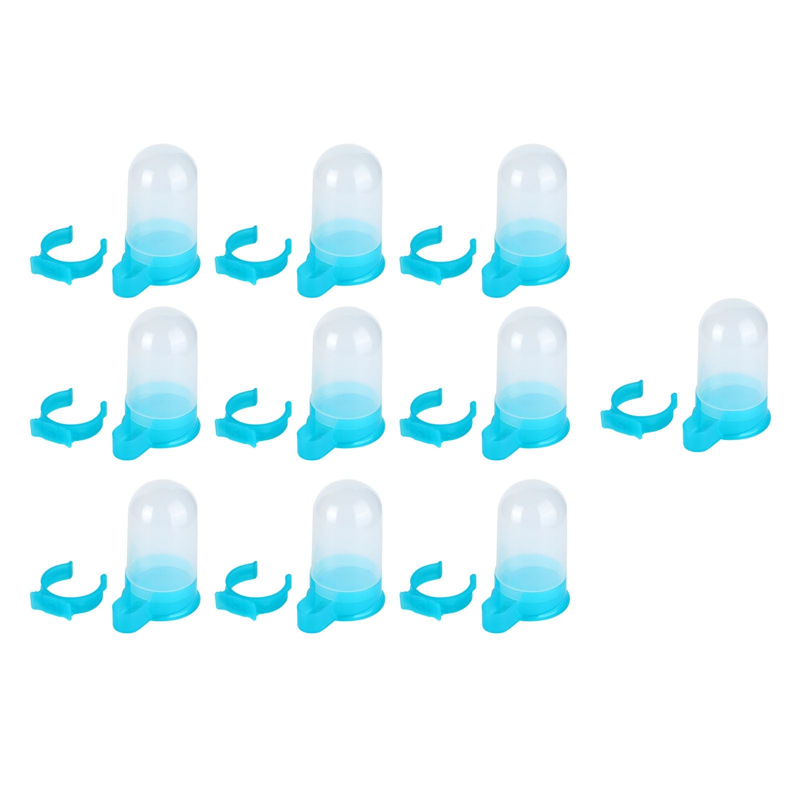 10Pcs Plastic Automatic Bird Food Feeder Hanging Bird Water Dispenser for Parrots Hamster
