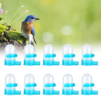 10Pcs Plastic Automatic Bird Food Feeder Hanging Bird Water Dispenser for Parrots Hamster