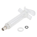 Veterinary Use Syringe Plastic Steel Adjustable Manual Feeding Injector for Livestock Farm20ml 14.5cm / 5.7in