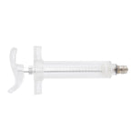 Veterinary Use Syringe Plastic Steel Adjustable Manual Feeding Injector for Livestock Farm20ml 14.5cm / 5.7in