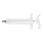 Veterinary Use Syringe Plastic Steel Adjustable Manual Feeding Injector for Livestock Farm20ml 14.5cm / 5.7in