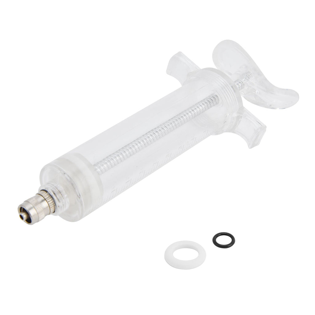Veterinary Use Syringe Plastic Steel Adjustable Manual Feeding Injector for Livestock Farm50ml 16.5cm / 6.5in