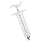 Veterinary Use Syringe Plastic Steel Adjustable Manual Feeding Injector for Livestock Farm50ml 16.5cm / 6.5in