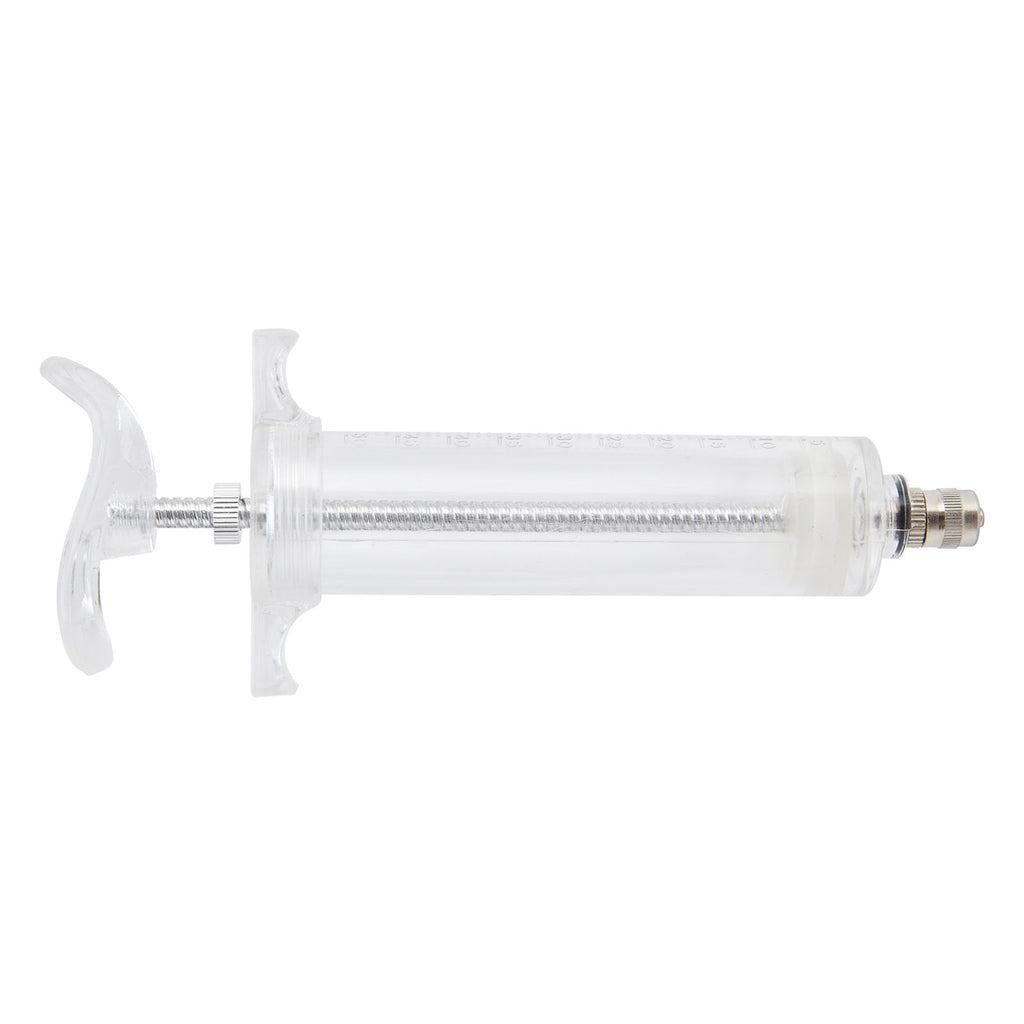 Veterinary Use Syringe Plastic Steel Adjustable Manual Feeding Injector for Livestock Farm50ml 16.5cm / 6.5in