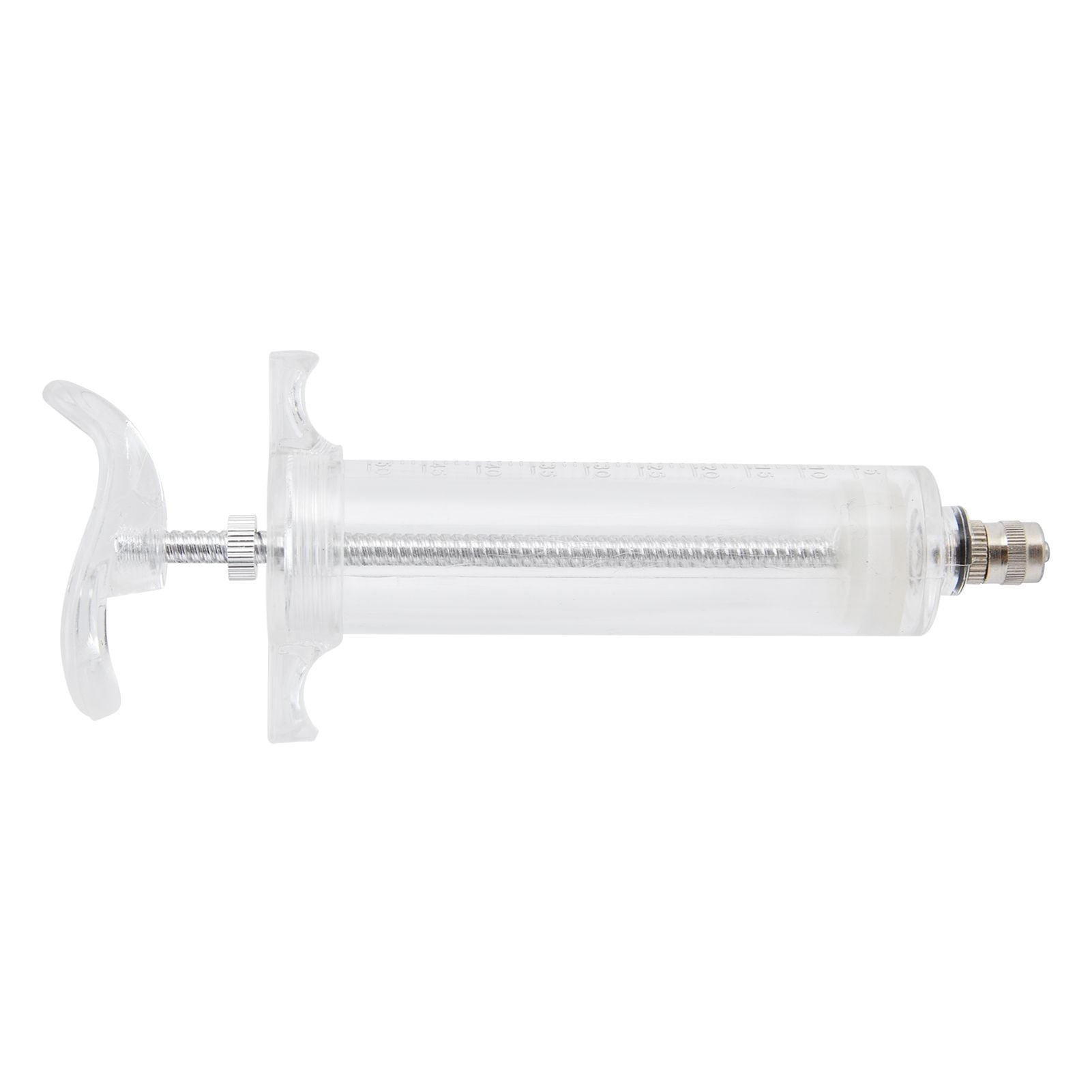 Veterinary Use Syringe Plastic Steel Adjustable Manual Feeding Injector for Livestock Farm50ml 16.5cm / 6.5in
