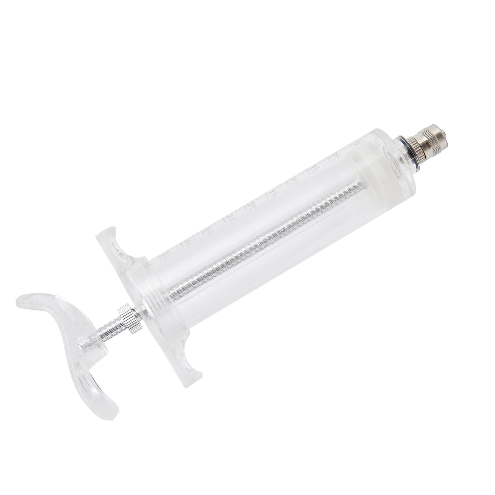 Veterinary Use Syringe Plastic Steel Adjustable Manual Feeding Injector for Livestock Farm50ml 16.5cm / 6.5in