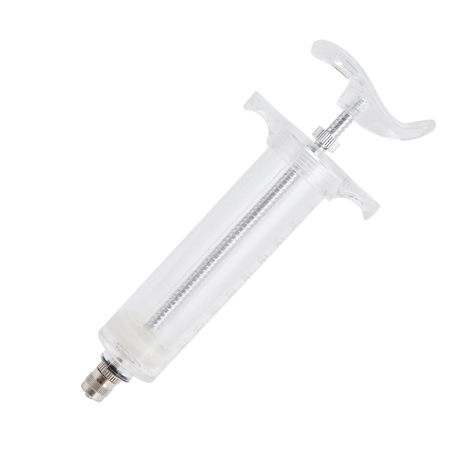 Veterinary Use Syringe Plastic Steel Adjustable Manual Feeding Injector for Livestock Farm50ml 16.5cm / 6.5in