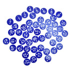 50PCS Numbered Label Numbered Tag for Farm Livestock Beekeeping Husbandry Breeding Supplies1-50 Blue
