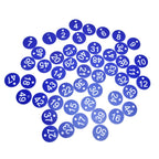 50PCS Numbered Label Numbered Tag for Farm Livestock Beekeeping Husbandry Breeding Supplies1-50 Blue