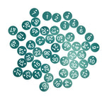 50PCS Numbered Label Numbered Tag for Farm Livestock Beekeeping Husbandry Breeding Supplies1-50 Green