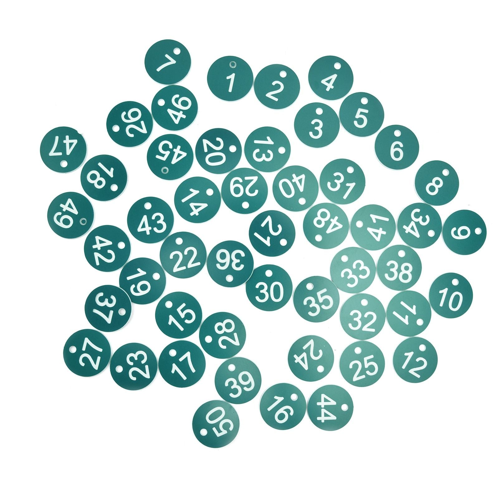 50PCS Numbered Label Numbered Tag for Farm Livestock Beekeeping Husbandry Breeding Supplies1-50 Green