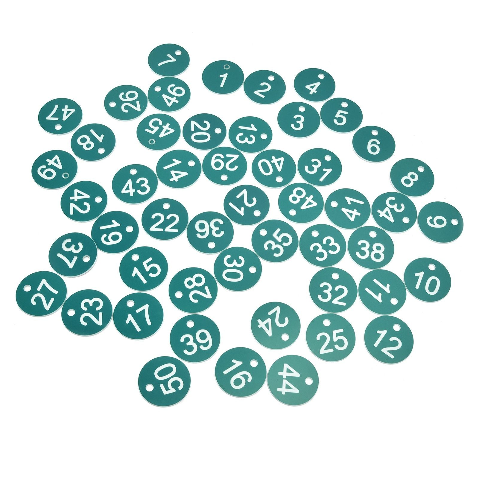 50PCS Numbered Label Numbered Tag for Farm Livestock Beekeeping Husbandry Breeding Supplies1-50 Green