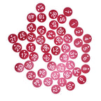 50PCS Numbered Label Numbered Tag for Farm Livestock Beekeeping Husbandry Breeding Supplies1-50 Red