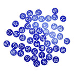 50PCS Numbered Label Numbered Tag for Farm Livestock Beekeeping Husbandry Breeding Supplies51-100 Blue
