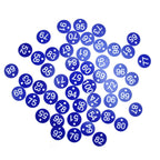 50PCS Numbered Label Numbered Tag for Farm Livestock Beekeeping Husbandry Breeding Supplies51-100 Blue