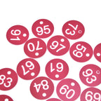 50PCS Numbered Label Numbered Tag for Farm Livestock Beekeeping Husbandry Breeding Supplies51-100 Red