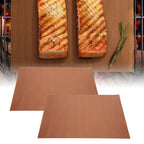 40x33cm Barbecue Mat Non‑Stick Heat‑Resistant BBQ Grill Mat for Kitchen Outdoor Camping