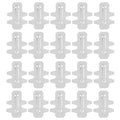 20Pcs Stainless Steel Rabbit Cage Door Hook Card Accessory Cage Hardware Breeding Equipment