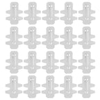 20Pcs Stainless Steel Rabbit Cage Door Hook Card Accessory Cage Hardware Breeding Equipment