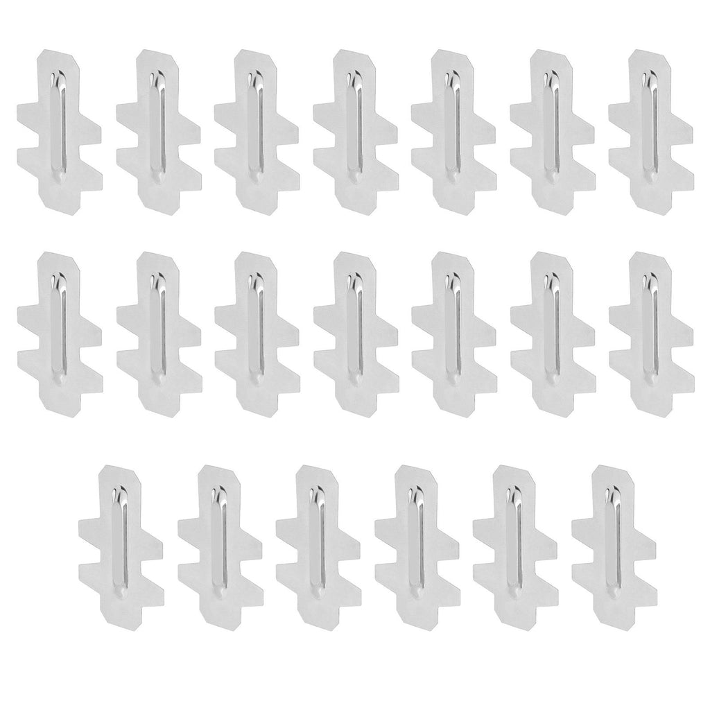 20Pcs Stainless Steel Rabbit Cage Door Hook Card Accessory Cage Hardware Breeding Equipment