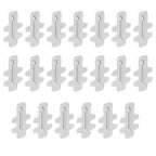 20Pcs Stainless Steel Rabbit Cage Door Hook Card Accessory Cage Hardware Breeding Equipment