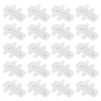 20PCS Rabbits Cage Cards Galvanized Sheet Iron Rabbits Cage Door Feeder Card Farming Equipment