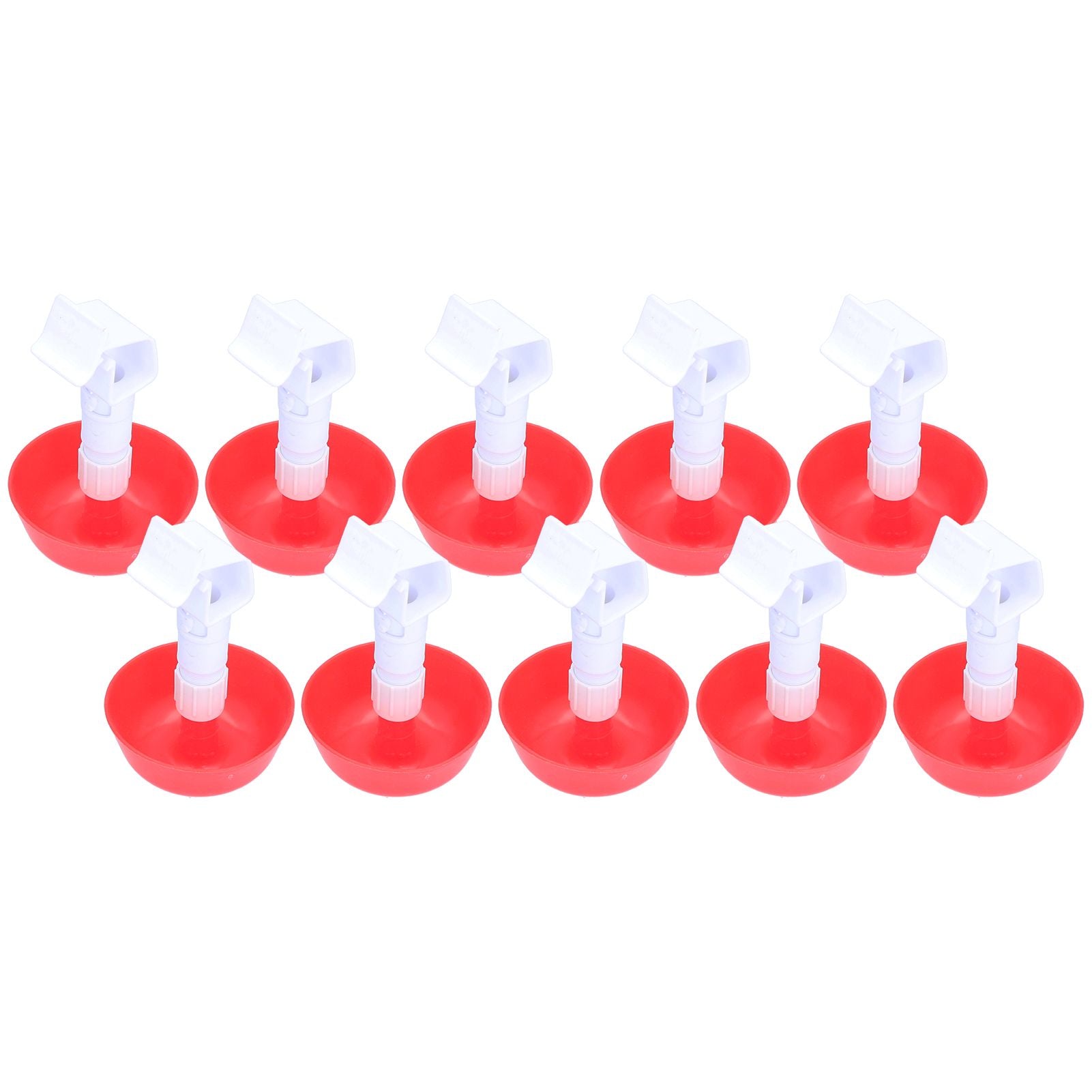 10Pcs Chick Water Drinker Bowl Plastic Poultry Farm Drinking Cups Watering System Supplies