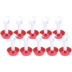 10Pcs Chick Water Drinker Bowl Plastic Poultry Farm Drinking Cups Watering System Supplies