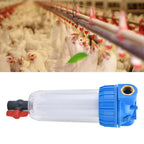 Poultry Water Filter ABS Automatic Poultry Drinking Water Filter Water Leak Proof for Chicken Ducks