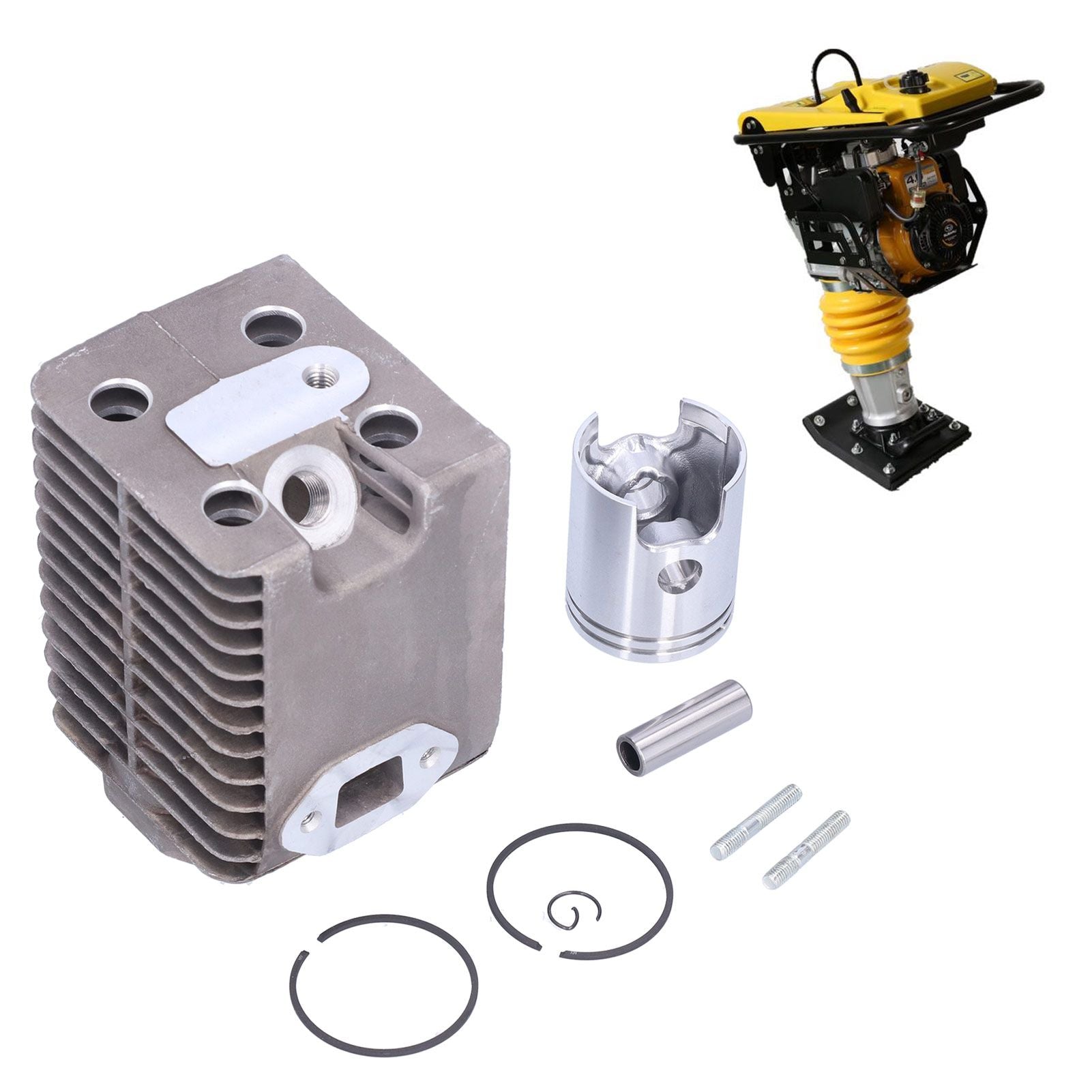 45mm Cylinder Piston and Rings Kit 99336 Replacement for Wacker WM80 Rammer Tamper