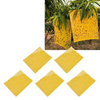 20Pcs 20x15cm Insect Trap Non Toxic Efficient PVC Yellow Fly Trap for Greenhouse Garden