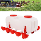 10L Chicken Waterer Semi Automatic Poultry Water Feeder Chicken Coop Accessories for Ducks Goose