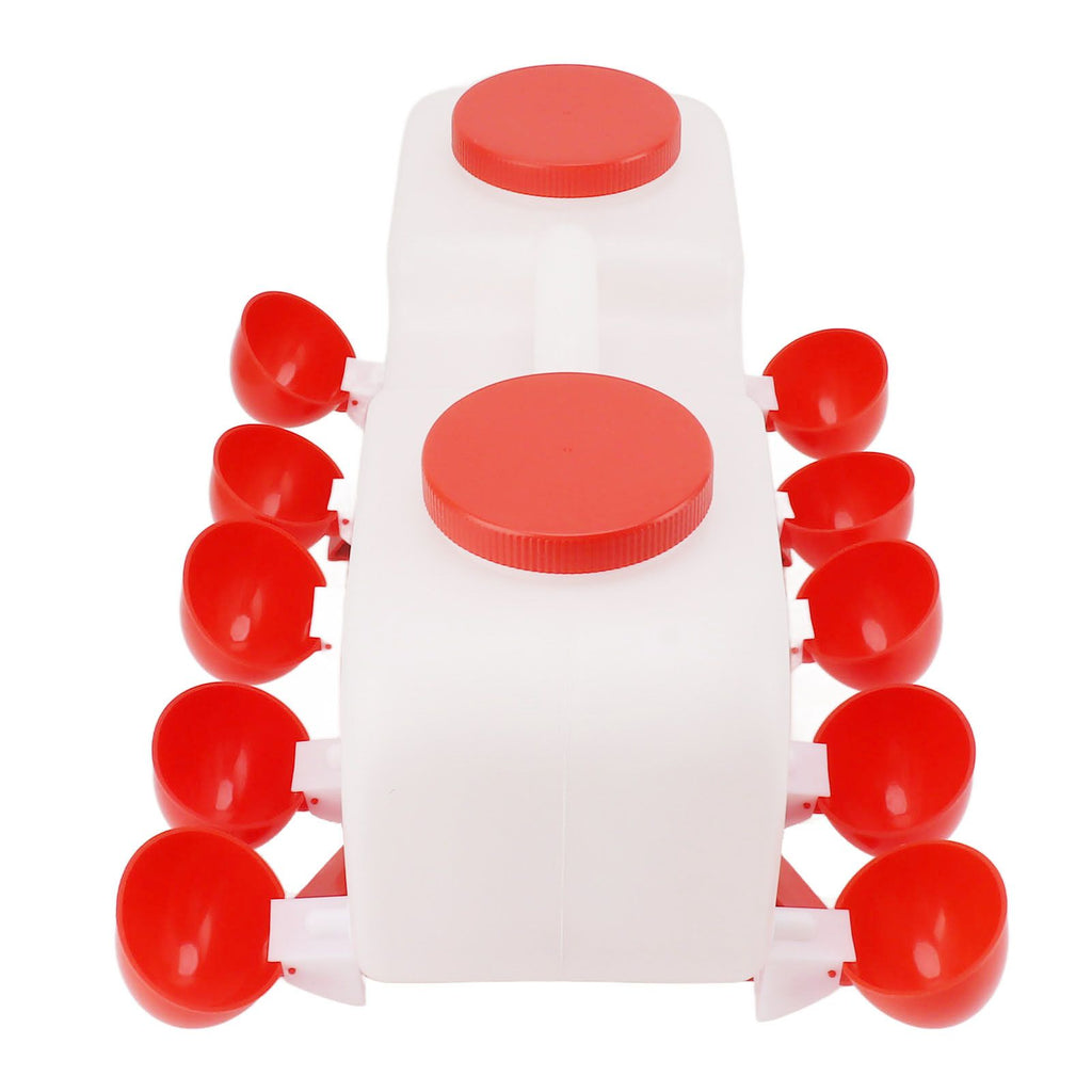 Automatic Chicken Waterer 10L Large Poultry Drinking Cups with 10pcs Bowls for Duck Goose