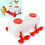 Automatic Chicken Waterer 10L Large Poultry Drinking Cups with 10pcs Bowls for Duck Goose