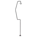 21.1in Camping Lantern Stand with Magnetic Base Wrought Iron Retro Desktop Lantern Stand Pole for Fishing Backpacking