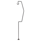 21.1in Camping Lantern Stand with Magnetic Base Wrought Iron Retro Desktop Lantern Stand Pole for Fishing Backpacking