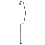 21.1in Camping Lantern Stand with Magnetic Base Wrought Iron Retro Desktop Lantern Stand Pole for Fishing Backpacking