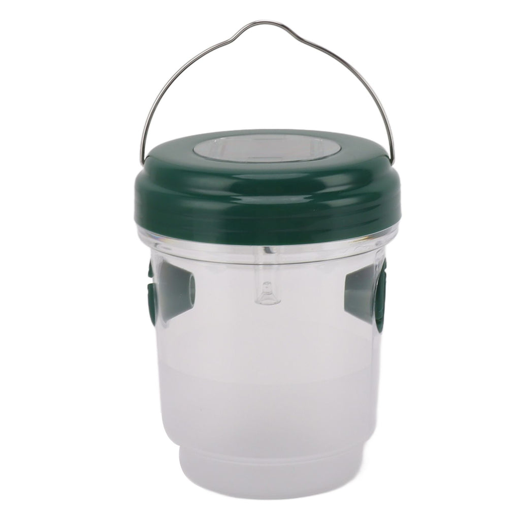 Wasp Catcher LED Solar Powered Waterproof Hornet Traps for Wasp Fruit Fly Garden Terrace Farmland Green